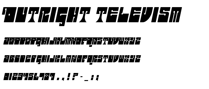 Outright Televism font